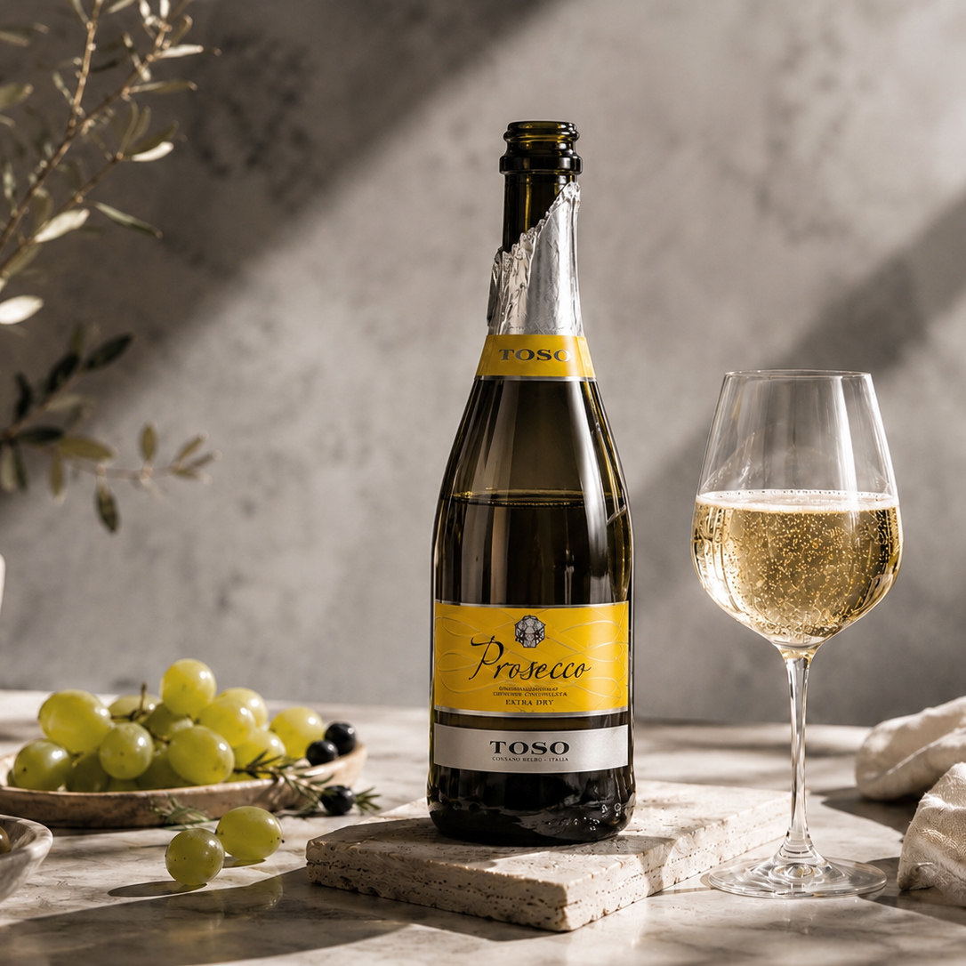 夏日鲜爽丨新鲜prosecco意大利普罗塞克起泡香槟酒气泡酒白葡萄酒