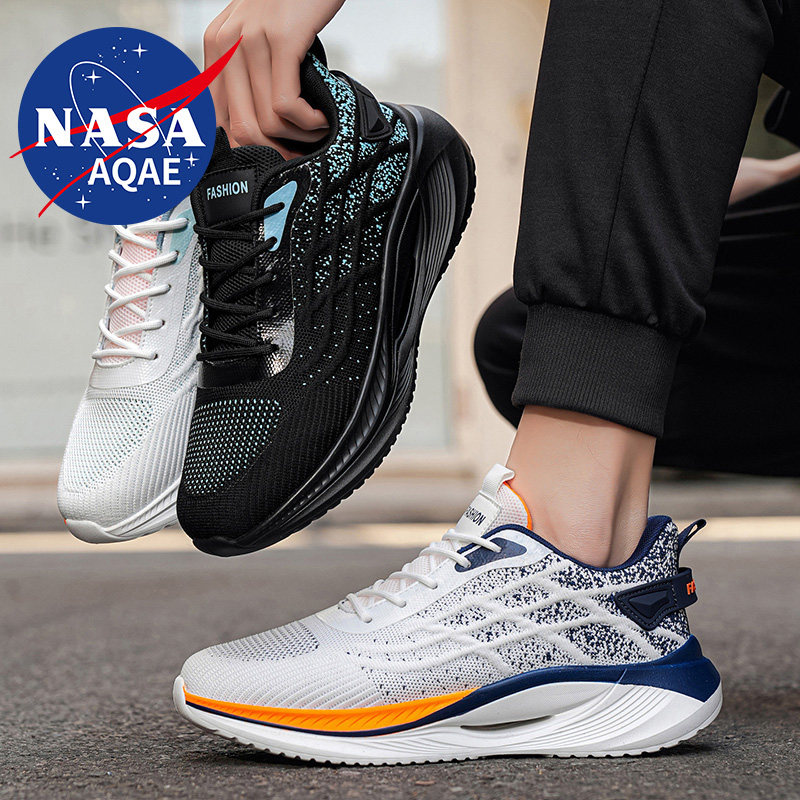 NASA AQAE联名透气轻便爆款网面薄款防臭网鞋运动休闲百搭运动鞋