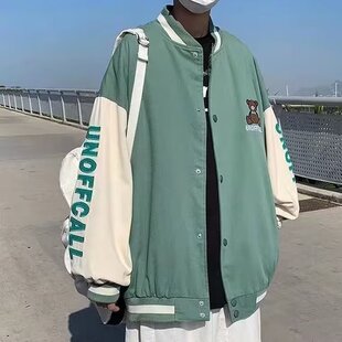 棒球服男春秋宽松嘻哈潮牌百搭休闲夹克韩版潮流痞帅外套ins港风