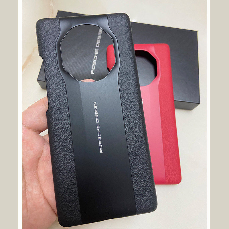 试用于保时捷40rs原装手机壳真皮防摔官方男女新款翻盖智能商务40rs典藏版正品带编码保护套5G