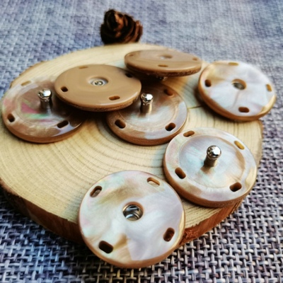 新款树脂毛呢大衣隐形子母扣暗扣