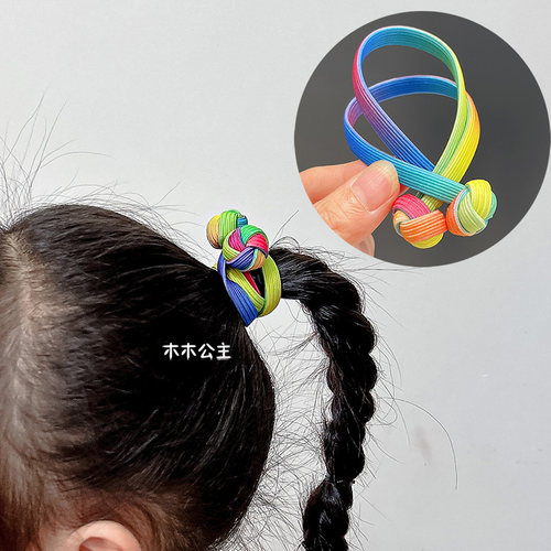 台湾中国结女童高弹力扎得紧发绳