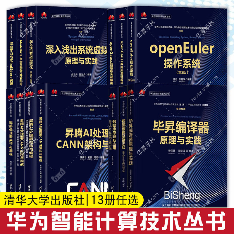 华为智能计算技术丛书毕昇编译器原理昇腾AI处理器CANN架构与编程数据库应用实验openEuler操作系统openGauss源码解析实战指南鲲鹏