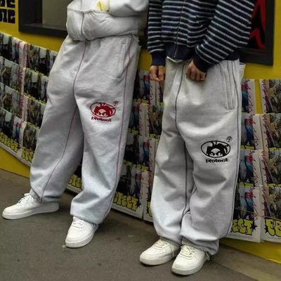 美式嘻哈长裤运动裤阔腿裤y2k