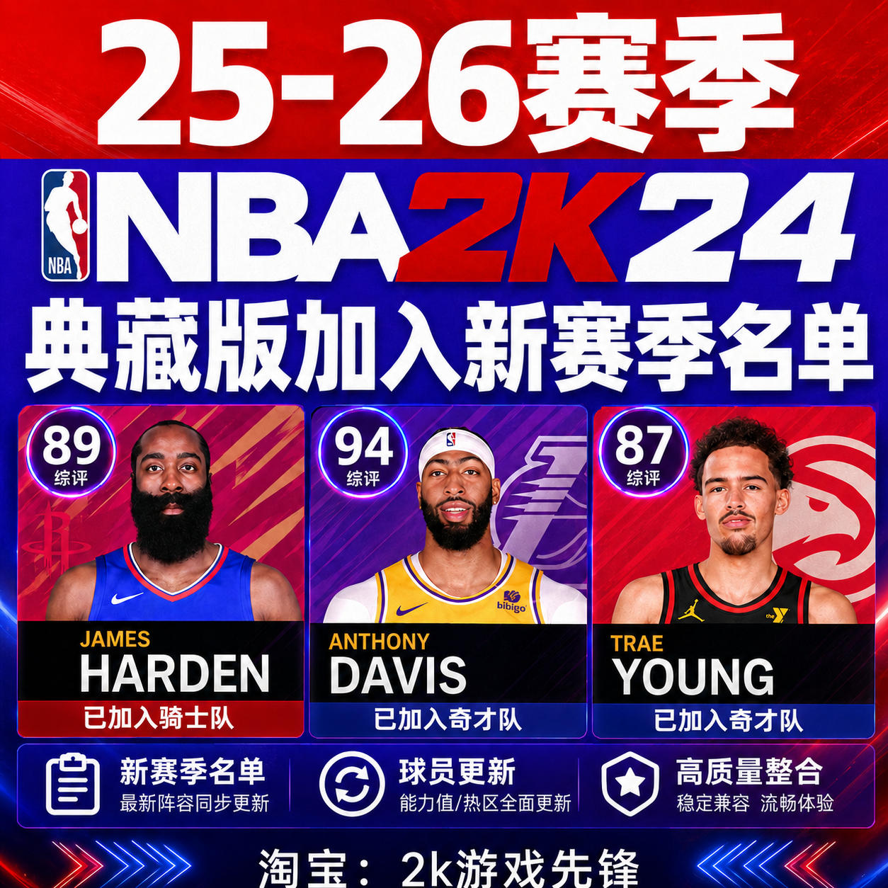 NBA2K24超次时代球员面补画质mod名单整合补丁远程安装服务