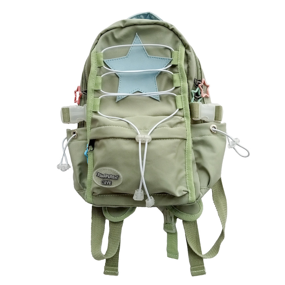 투명 동굴 *GREEN DWARF* 백팩 스타 백팩 오리지널 디자인
