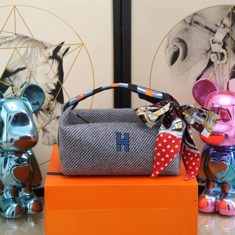 牧狸人2025新色 羊绒定制 帆布包 H家 刺绣 洗漱包 饭盒包 手拿包