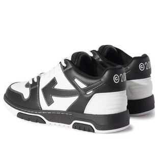 箭头斑马线潮牌WHITE低帮牛皮鞋 OW男女情侣休闲运动板鞋 23SS OFF