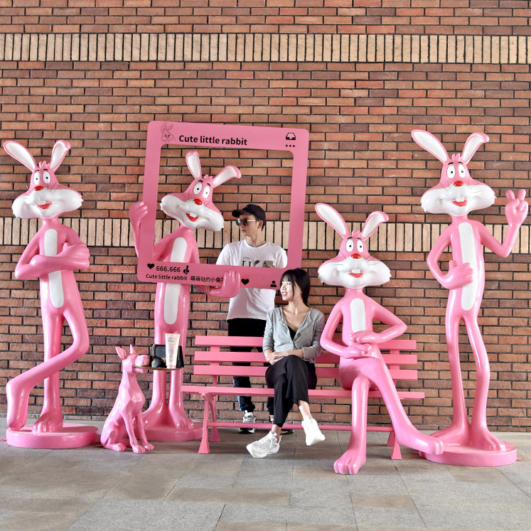 网红奶茶店美陈打卡大型摆件户外