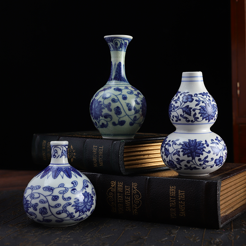 青花瓷花瓶景德镇瓷器高级感花瓶