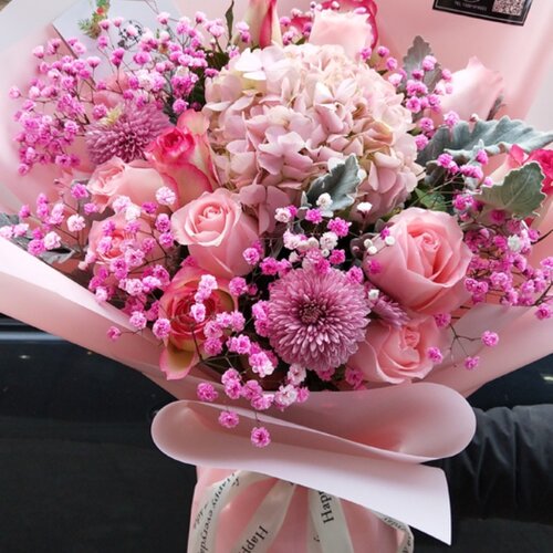 沈阳同城鲜花束鲜花红粉白玫瑰康乃馨向日葵速递生日送女友看病人 - 封面