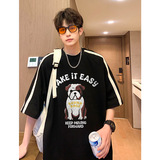现货重磅280克潮牌ins潮流复古插肩袖t恤男短袖T822-P40控58，男装T恤，电商A456（原C415）