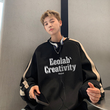 现货重磅400克美式细格卫衣男宽松复古美式休闲外套黑WY812特P50，女装短外套，电商A456（原C415）