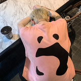 现货B27特P22美式潮牌熊猫网印男夏季宽松运动坎肩无袖背心深灰，男装背心/马甲，电商A456（原C415）