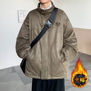 现货直播美式潮牌麂皮绒夹克加棉衣休闲外套A456-MY133-P88图片