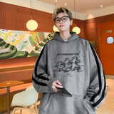 现货420高克重磅秋冬麂皮绒连帽情侣卫衣男外套JP78-P55杏色，男装卫衣，电商A456（原C415）