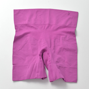 YUM*三分裤防走光短裤女运动健身跳操打底裤跑步瑜伽大码紫色肤色