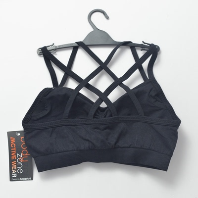 断码特惠优质黑色背心式运动文胸瑜伽健身内衣br啊跑步包邮