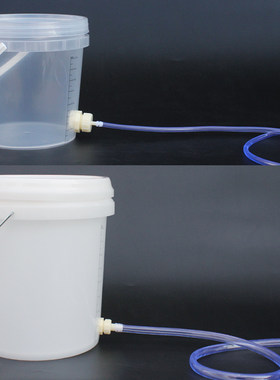 1升2升5升10升塑料桶带盖漏水接水排水引水桶带粗细大小出口水管
