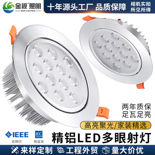 超亮高显色多眼射灯led天花孔灯