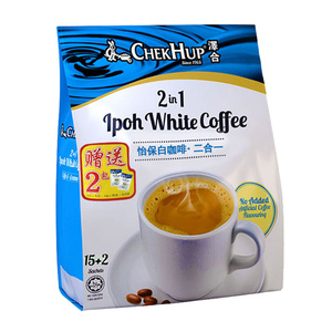 马来西亚进口泽合怡保二合一白咖啡450g15小包单独糖条 全国包邮