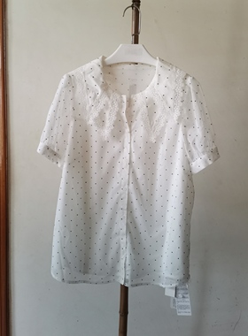 H22035 XC12621  品牌折扣夏季新款女装时尚宽松休闲短袖衬衫女
