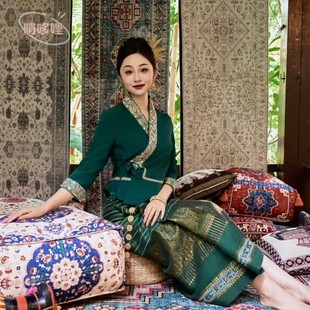 傣族服装女装西双版纳新款春秋季演出服工作服泼水节传统节日套装