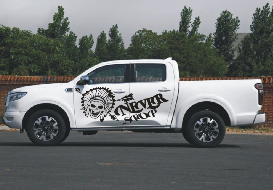 长城炮车贴拉花风骏56 7皮卡车身彩条改装饰个性汽车专用贴纸贴花