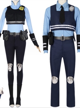 万圣节服装疯狂动物城兔子警官judy朱迪cosplay漫展动漫演出服