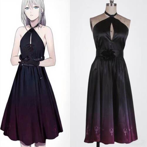 少女前线AN94沉默嫣红礼服cos服