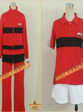 网球王子 立海队服 红色 cosplay服 可量身定制 球衣 训练服