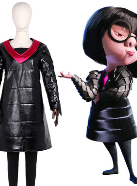 超人总动员cos服衣夫人Edna Mode莫衣娜同款cosplay服装万圣节服
