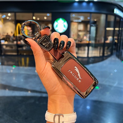 适用捷豹xf钥匙套2019款F-PACE专用高端男女F-TYPE真皮车壳XEL扣