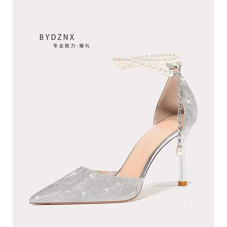 2024新款高级感凉鞋细跟日常宴会