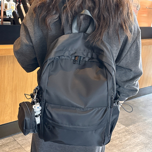 防水登山背包女士2026新款 春夏牛津布双肩包女旅游轻便高颜值书包