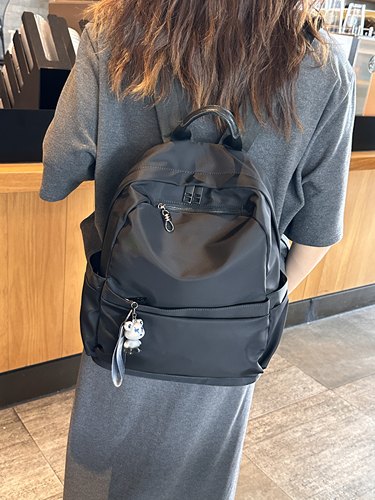 牛津布双肩包女高颜值百搭学院风