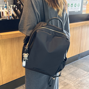 2025新款 防水牛津布双肩包女高颜值百搭书包出行旅行防盗背包 时尚