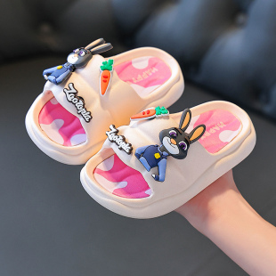 2026 新款朱迪兔子儿童凉拖鞋女宝外穿厚底防滑一字拖