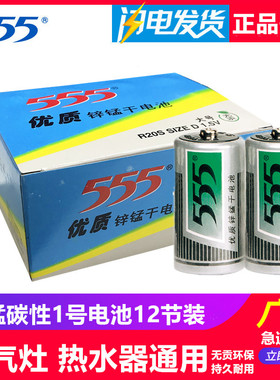 555电池1号大号R20S碳性一号天燃气灶热水器用电子琴电池D型1.5V