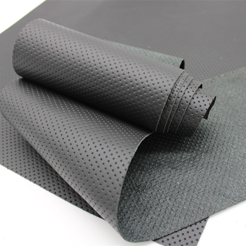 平纹牛皮皮料真皮头黑色半孔牛皮防滑面牛皮