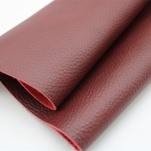 头层牛皮真皮皮料牛皮厚牛皮皮料压摔红棕色2mm酒红亚光皮沙发皮