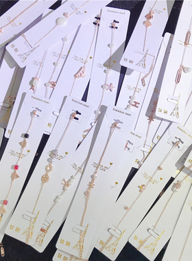 不褪色女不锈钢微镶锆石韩版手饰