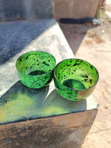 静云轩夜光杯十六年实体老店收藏精品酒泉夜光杯5*3.2中号平碗杯