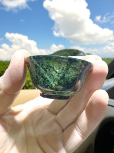 酒泉夜光杯正品祁连玉甘肃特产静云轩十七年武山鸳鸯玉大号茶碗杯