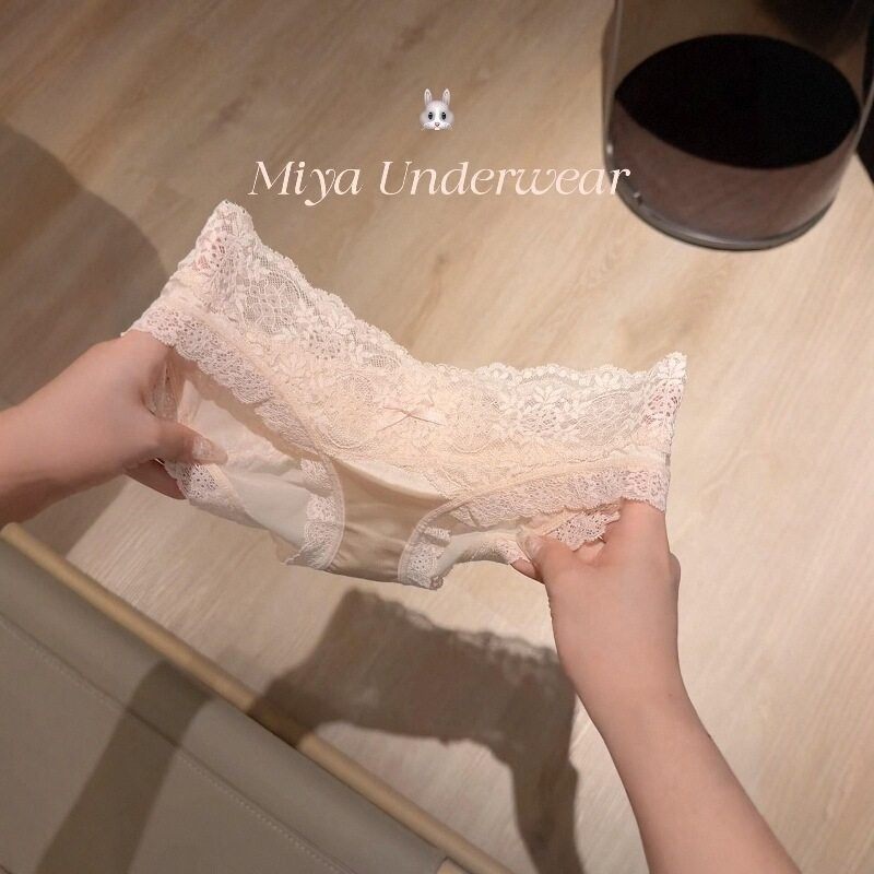 温柔淡粉色法式~太戳我少女心啦~优雅纯欲繁花蕾丝缎面质感内裤女,女士内衣/男士内衣/家居服,女三角裤,淘宝优惠券,粉丝福利购,淘宝优惠卷