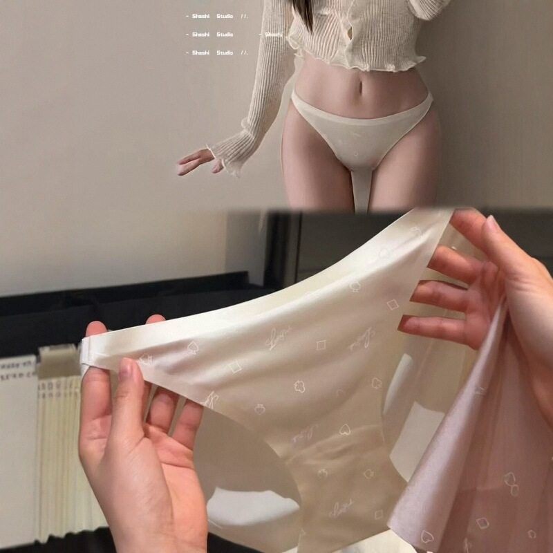 高级感珠光白~纯欲缎面香槟色纯棉裆性感面膜无痕内裤~氛围感的神,女士内衣/男士内衣/家居服,女三角裤,淘宝优惠券,粉丝福利购,淘宝优惠卷