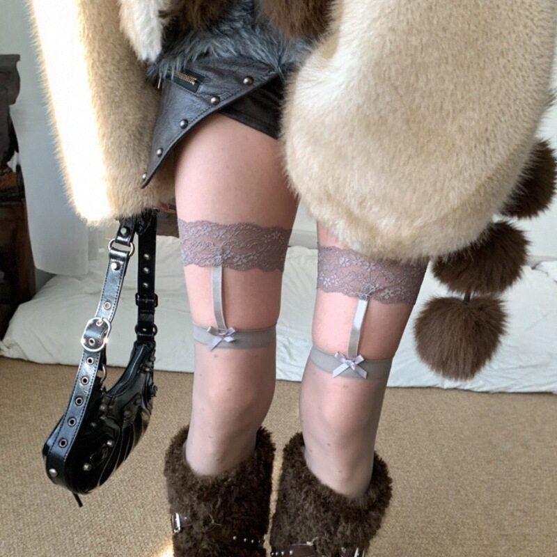 辣辣辣！就是这种感觉！波点+吊带+蕾丝+蝴蝶结~性感腿环过膝袜！,女士内衣/男士内衣/家居服,连裤袜/打底袜,淘宝优惠券,粉丝福利购,淘宝优惠卷