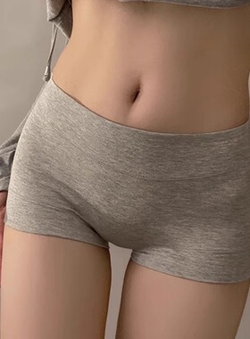 自我呵护~就爱这条纯欲四角内内！纯棉安全裤二合一真的超方便吖~