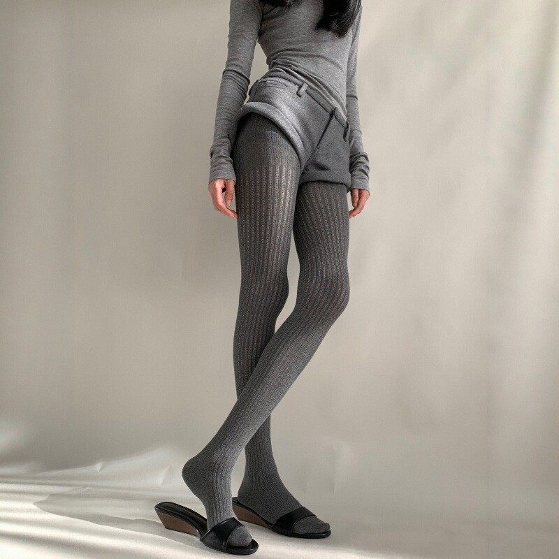 秋冬灰色出奇迹~好高级的竖纹连裤袜！上身巨巨显瘦~显腿细还保暖,女士内衣/男士内衣/家居服,连裤袜/打底袜,淘宝优惠券,粉丝福利购,淘宝优惠卷