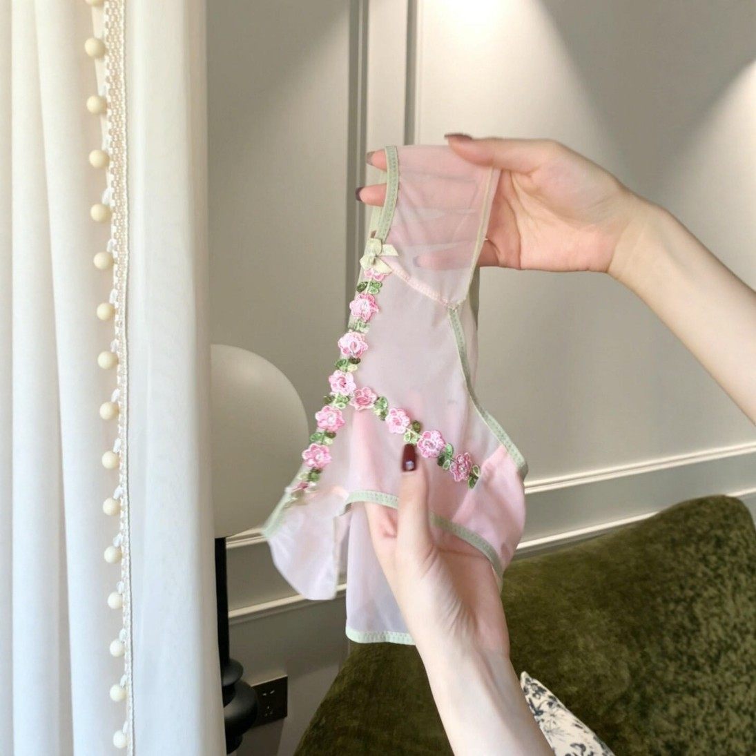 春日序曲~浪漫氛围感花花内内~法式古典刺绣蕾丝内裤女轻奢三角裤,女士内衣/男士内衣/家居服,女三角裤,淘宝优惠券,粉丝福利购,淘宝优惠卷